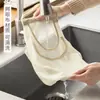Saco de Armazenamento de Cebola, Gengibre e Alho para Cozinha, Saco de Rede Suspenso para Frutas e Legumes, Saco de Compras de Rede Montado na Parede, Saco de Rede para Armazenamento de Sacos de Lixo