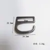 Fivela de Liga de Zinco em Forma de 9 Fivela de Metal em Forma de Nove Fivela Antiderrapante em Forma de Nove Fivela para Suspensório Fivela para Roupa Íntima Fivela de Ajuste para Alça de Sutiã
