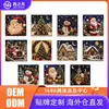 Pintura de Diamante com Pérolas de Natal 5D DIY Feito à Mão Pintura Decorativa com Strass Tema de Natal Casa Festival Pintura de Parede