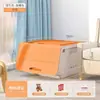 Caixa de Armazenamento de Brinquedos Doméstica Boca de Hipopótamo Porta Frontal Flip Caixa de Armazenamento Caixa Organizadora de Livros Ilustrados Lanches Roupas para Crianças