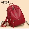 Mochila para Mujer 2025 Otoño Nueva Más Fácil de Combinar Gran Capacidad Cuero Suave Mochila Escolar para Estudiantes Mochila de Viaje al Aire Libre Bolso de Mujer