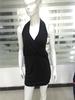 Vestido de boate sexy sem costas e com decote na nuca, direto da fábrica, europeu e americano, justo, com costas nuas e decote na nuca, no quadril