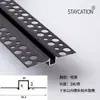 Perfil Oculto Tipo T para Junta Anti-Grietas con Junta de Sombra Gris Aleación de Aluminio Techo Metálico Suspendido