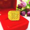 Nuevo anillo para hombre de la serie oro arena vietnamita oro tailandés Dragón de la Fortuna moda latón chapado en oro joyería al por mayor