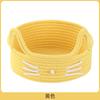 Cesta de Almacenamiento de Escritorio Tejida de Gato con Orejas de Dibujos Animados para Llaves de Sala de Estar y Cesta de Almacenamiento de Cuerda de Algodón