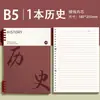 Cuadernos de Hojas Sueltas B5 Específicos por Materia para Estudiantes, Cuadernos Engrosados para Secundaria y Preparatoria, Juego Completo de Nueve Materias, Cuadernos de Tareas