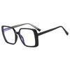 Nueva caja de moda, bolso vanguardista, flor TR90, anti-luz azul, pasarela europea y americana, luz de lujo, espejo plano, gafas famosas de internet