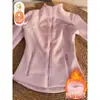 Jaqueta de Pluma com Forro de Fleece Slim-fit Camada Interna Fleece Partículas de Fleece Roupa Externa Moletom Feminino Camada Base Espesso Chegada Nova Primavera 2026