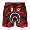 Pantalones cortos de verano transfronterizos nuevos con estampado digital 3D de cabeza de tiburón, para pareja, hombres y mujeres, marca de moda japonesa, pantalones de playa
