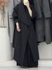 Abrigo de lana de doble cara con cuello grande estilo bata de baño para mujer, largo medio, holgado, a la moda, combinable con todo, otoño e invierno.
