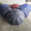Guarda-chuva Extra Grande Xadrez Três Dobras Dez Ossos Reforçado Dobrável Pequeno Uso Duplo Sol e Chuva Fabricante de Negócios Venda por Atacado em Grandes Quantidades