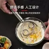 Batedor manual de massa e fouet de aço inoxidável, uma ferramenta doméstica para sovar massa e bater ovos, com superfície de mistura antiaderente