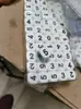 Tamaño 16 Blanco Esquinas Redondeadas Números 012345 Dados Acrílico Dados de Seis Caras Juego de Mesa Entretenimiento Juguete Educativo