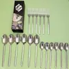 Suministro Transfronterizo de Amazon Cubiertos de Acero Inoxidable Juego de 18/24 Piezas Cuchillo para Bistec de Estilo Occidental, Tenedor, Cuchara para Uso en el Hogar y Hotel Juego de 4 Piezas