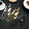 Juego de cuchillo, tenedor y cuchara de acero inoxidable 304 para comida occidental, cuchillo y tenedor de bambú creativos para bistec, vajilla para el hogar y hotel, vajilla occidental