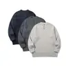 Roupas Vintage Yidao 2026 Outono Novo Suéter Gola Henley Estilo Americano para Homens e Mulheres, Pulôver Tricô Casual Cor Sólida
