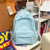 Mochila Escolar Lisa de Color Sólido para Estudiantes de Preparatoria y Universidad Mujeres, Mochila de Computadora Ligera y que Reduce la Carga para Viajes, Mochila Versátil para el Campus para Hombres