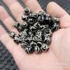 Montanha do Olho Único Dzi Contas Redondas Jade Contas Soltas Ágata Preta e Branca 10mm Pulseira Colar Acessórios de Joias Contas