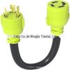 Cabo adaptador para gerador, plugue macho de travamento rotativo NEMA L14-30P para conector fêmea 14-50R com alça