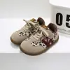 Nuevos Zapatos de Algodón con Estampado de Leopardo para Niños Tenis para Niños Zapatos de Bebé para Niños Zapatos de Bebé Calientes con Forro de Felpa 3889