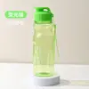 Taza de Agua Deportiva de Gran Capacidad para Exteriores para Hombres y Mujeres, Portátil, de Plástico, Transparente PET, con Tapa de Presión y Flip, para Agua Fría