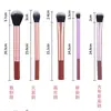 Suministro Transfronterizo de 8 Brochas de Maquillaje de Mango Largo, Brocha Grande Redonda para Polvos, Brocha para Rubor, Pincel para Detalles de Ojos, Herramientas de Belleza