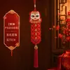 Enfeites Auspiciosos para Pendurar de Ano Novo, Pingentes de Leão Bordados 3D, Decorações de Inauguração, Itens para Lojas e Shoppings, Suprimentos para o Festival da Primavera