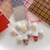 Adesivos para Nail Art Yitu Padrão Formiga Xadrez Simples Retrô Celebridade da Internet Francesa Tendência Adesivos Decorativos Yt4992