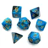 Conjunto de Dados de 7 Peças Dragão e Masmorra DND Dados Multilaterais de Duas Cores Conjunto de Dados para RPG de Mesa