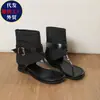 Sandalias de Estilo Retro, Sandalias Romanas de Tacón de Cuña para Mujer, Nuevo Estilo Verano 2026, Chanclas de Suela Plana con Hebilla de Cuero, Sandalias de Moda