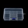 Caja de Plástico de 5 Compartimentos para Herramientas de Ferretería, Botones, Cuentas, Joyería, Empaque Libre de Polvo, Organización y Almacenamiento de Desorden de Escritorio