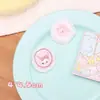 Nova Broche de Tecido de Coelho Doce Coreano Renda Rosa Xadrez Laço Acessórios de Cabelo Acessórios Acessórios de Bolsa