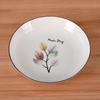 Sanyuan Dian Platos Vajilla Hogar Multi-flor Cerámica Plato Hondo para Cena Platos Alto Valor de Color Creativo Platos para Postre Patrones de Procesamiento