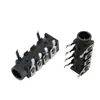 Suministro de Conector de Audio Jack de Auriculares de 3.5 mm de 4 Pines Pj-313B Pin Micrófono Seis Pines Horizontal Pj313B
