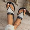 Chanclas Estilo Coreano 2025 Verano Nueva Moda Flats Nicho Retro Versátiles Chanclas para Mujer
