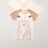 Ropa para Bebé Recién Nacido Verano Delgada Mameluco Modal Manga Corta Ropa de Verano Bebé Verano Pijama de Seda de Hielo Manga Media