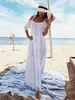 Camisa de Sol de Encaje Bordado de Rayón Europea y Americana de Venta Caliente Transfronteriza Vestido Sexy de Tirantes Cubrebikini