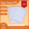 CPE Boca plana Saco fosco Translúcido Branco Bolso plano Telefone Celular Cabo de Dados Fone de Ouvido Saco Fosco Acessórios Saco de Embalagem