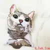 Patche Bordado de Gato de Bolso Animal Fofo Desenho Animado Estilo Japonês Gato Bordado Patch Transfronteiriço em Estoque