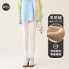 Pantalones Tiburón de Lana de Alpaca Blanca para Mujer Petite con Forro Polar 2024 Nueva Ropa de Abrigo de Invierno Yoga Barbie Leggings de Ocho Puntos