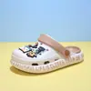 Crocs Feminino Minecraft Pisando em Cocô Sensação Verão Roupa Externa Solado Macio Antiderrapante Bico Fechado Chinelos Sandálias de Solado Grosso Aumentadoras de Altura