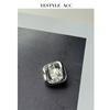 YES Yisen - Botón cuadrado de diamante, aleación, accesorios de ropa, pequeña fragancia, estilo europeo y americano, abrigo de mujer, hebilla decorativa