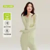 Traje de Otoño para Mujer de Algodón Puro Clase A con Pantalones Largos, Traje de 7A Antibacteriano y Antiácaros, Ropa Interior Térmica, Tops para Mujer Talla Grande, Suéter de Algodón Básico