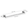 Juego de Cinco Piezas de Tubo Cuadrado Transfronterizo Acero Inoxidable Barra para Toallas Anillo para Toallas Portarrollos de Papel Higiénico Gancho Baño Colgante de Baño Almacenamiento