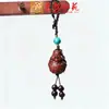 Yiming Xianyuan Sandalwood Elefante Corrente de Celular Pingente Chaveiro de Carro Pingente Esculpido Presente Fofo para Homens e Mulheres