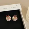 Pendientes de Mariposa con Esmalte de Cristal Dopamina Color para Mujer Diseño Único Personalidad Dulce Pendientes Versátiles Pendientes
