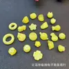Colgante de Cera de Abeja de Segunda Generación Pequeños Accesorios DIY Hecho a Mano Resina Flor de Loto Gota Cadena de Cuentas de Calabaza Pulsera Hebilla Segura Colgante