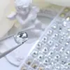 K9 Deslumbrante 6*8mm Corte Princesa Flor de Gelo Base Pontiaguda Translúcido Iluminador Luxo Leve Alta Qualidade Usável Acessórios de Nail Art