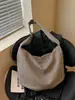 Bolso de hombro cruzado de moda, estilo casual simple y artístico, bolsa de lona a cuadros de gran capacidad popular este año