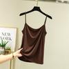 Primavera e Verão Modal Sling Feminino Sem Mangas Roupa Interna Slim-fit Emagrecimento Base Camisa Fina Top Cor Sólida Colete Tamanho Grande